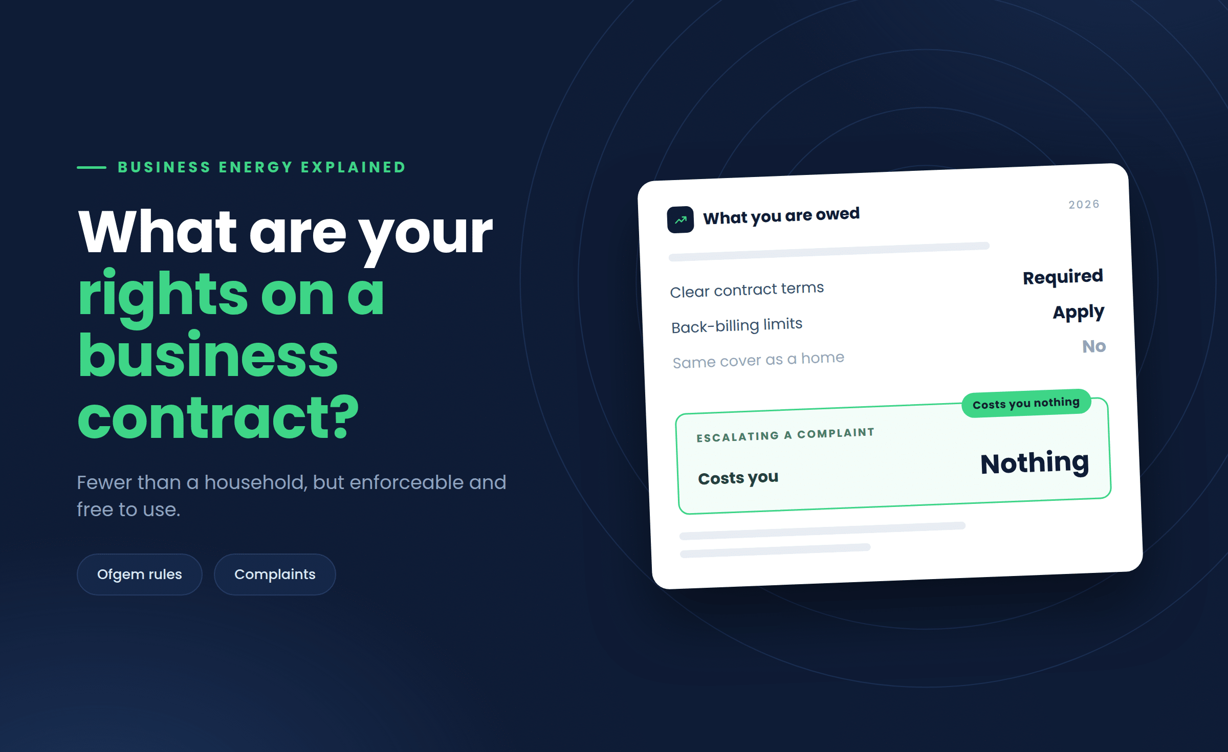 What Are Your Rights on a Business Energy Contract?
