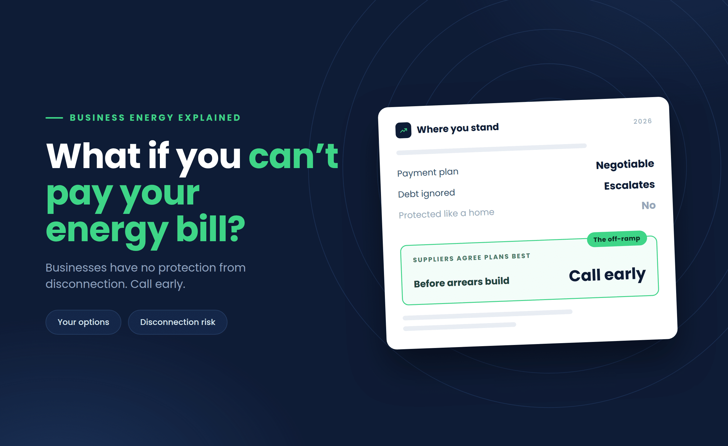 What Happens If You Can't Pay Your Business Energy Bill?