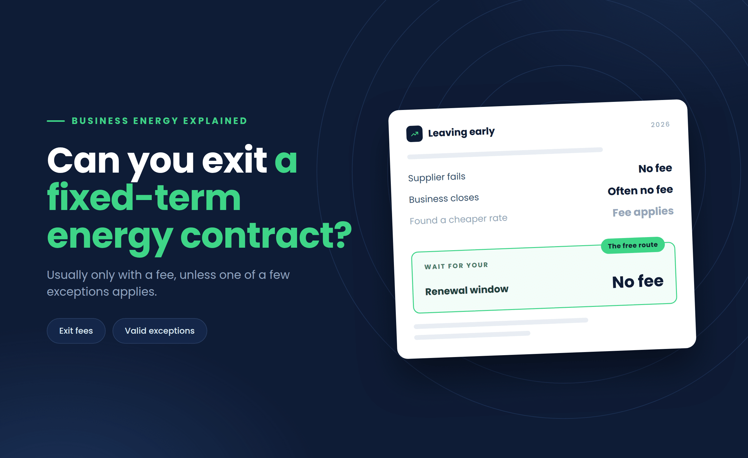 Can You Get Out of a Fixed-Term Business Energy Contract?