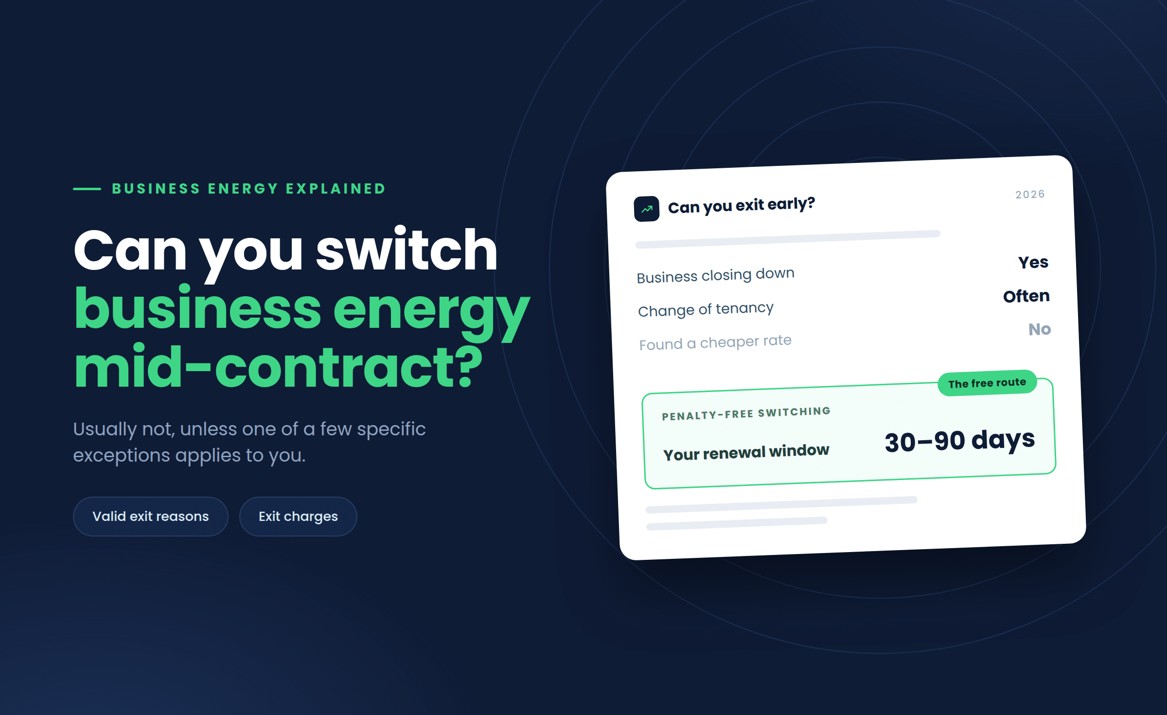 Can you switch business energy supplier mid-contract?